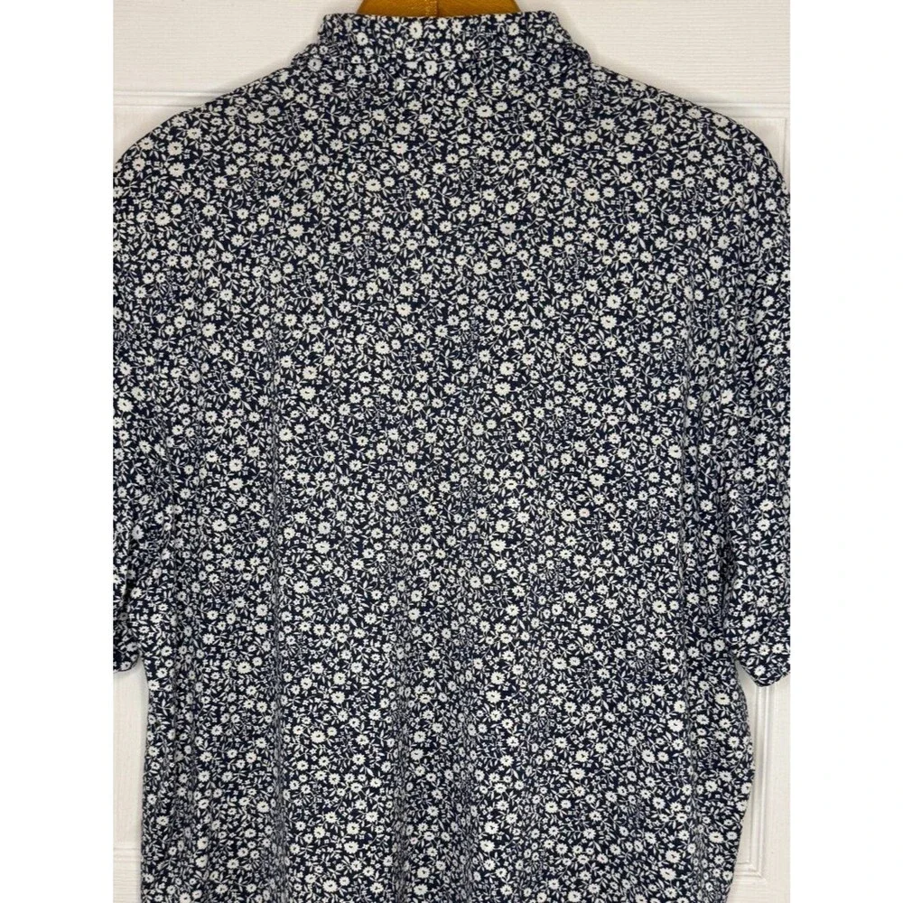 Vintage 2002 Polo Ralph Lauren Floral-Print Polo Shirt Size XL